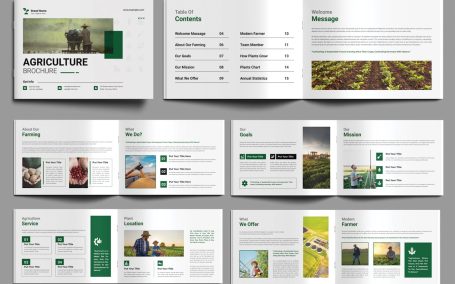 农业宣传册设计布局 (INDD)