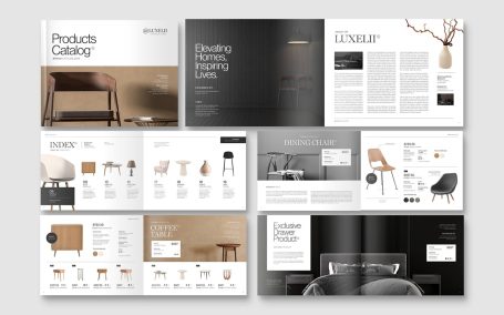 景观产品目录宣传册模板 (INDD)