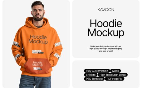 连帽衫模型样机 (PSD)