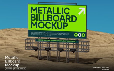 广告牌模型样机 (PSD)