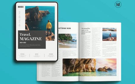 旅游杂志模板 (INDD)