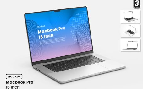 MacBook Pro电脑模型样机 (PSD)