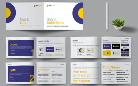 品牌指南宣传册设计模板 (INDD)