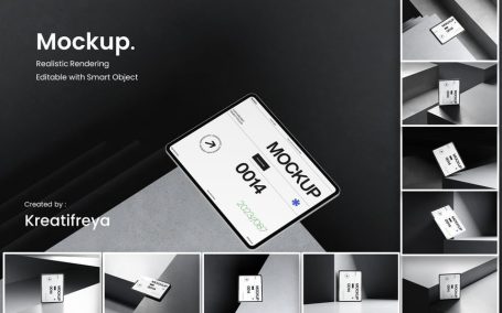 平板电脑设备模型样机 (PSD)