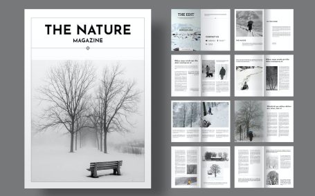 时尚杂志排版画册模版 (INDD)