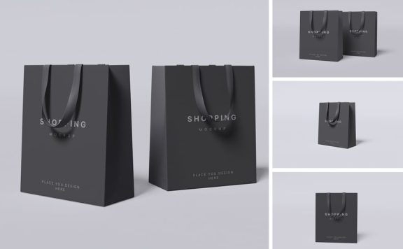 购物袋模型样机 (PSD,PDF)