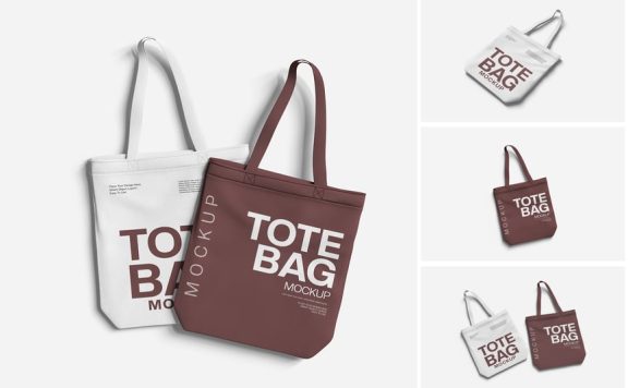 手提袋模型样机 (PSD)