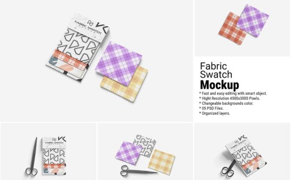 织物色板模型样机 (PSD)