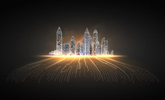 智能城市或智能建筑。