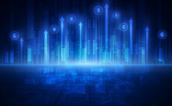 金融技术概念插画