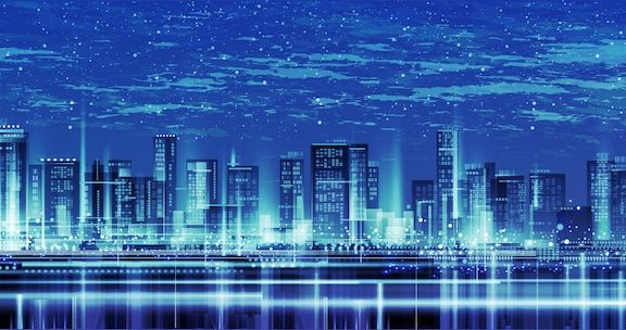 城市背景与建筑摩天大楼Megapolis建筑物市中心