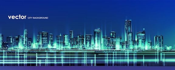 城市背景与建筑摩天大楼Megapolis建筑物市中心