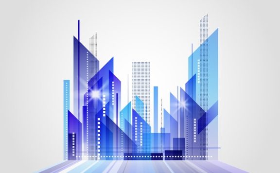 抽象的城市景观