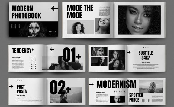 现代写真集模板 (INDD)