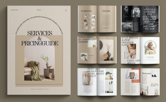 服务和定价指南模板 (INDD)