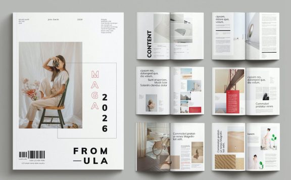产品杂志模板 (INDD)