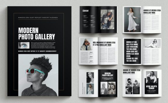 照片库画册模板 (INDD)