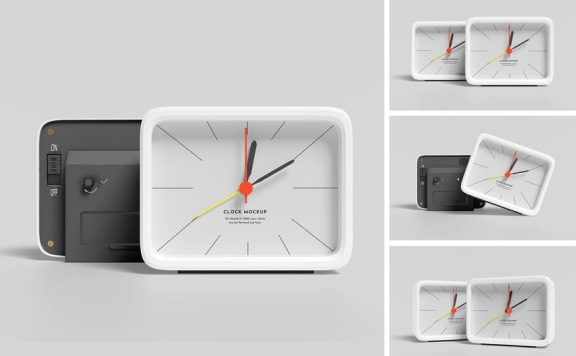 闹钟时钟模型样机 (PSD,PDF)