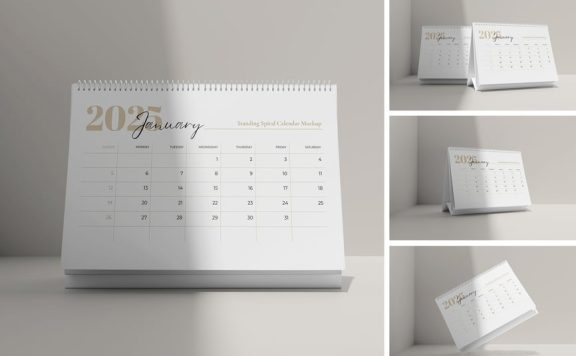 螺旋日历模型样机 (PSD,PDF)