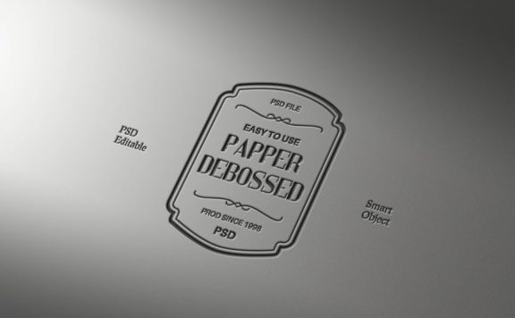 拆除纸质文字和徽标LOGO模型样机 (PSD)