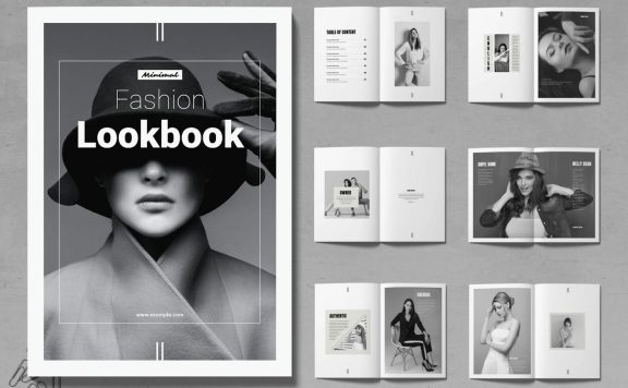 简约时尚外观书籍模板布局 (INDD)