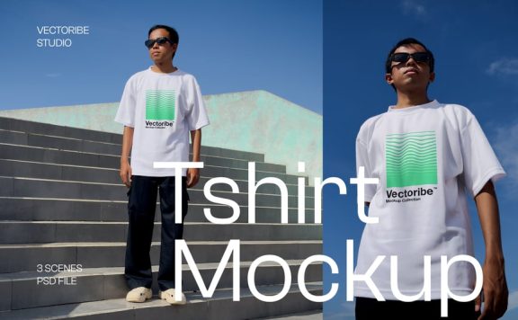 T恤模型样机 (PSD)