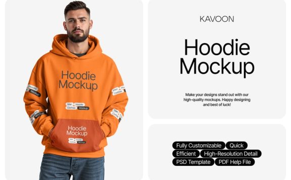 连帽衫模型样机 (PSD)