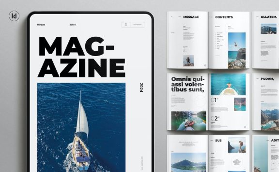杂志模板 (INDD)