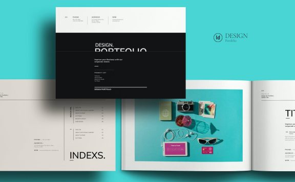 设计组合景观模板 (INDD)