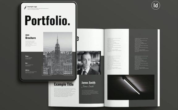 作品集宣传册模板 (INDD)