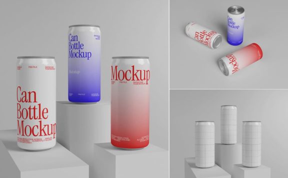易拉罐模型样机 (PSD)