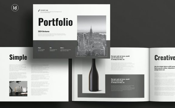 作品集小册子景观模板 (INDD)