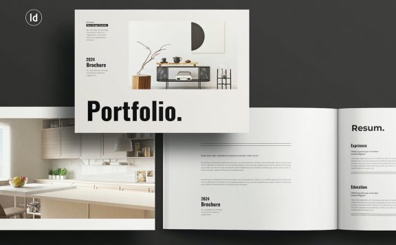 作品集小册子景观模板 (INDD)