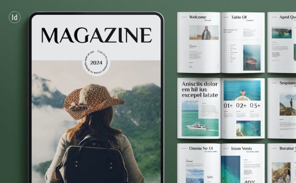 旅行杂志模板 (INDD)