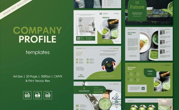 公司简介画册模板 (AI,EPS,PSD)