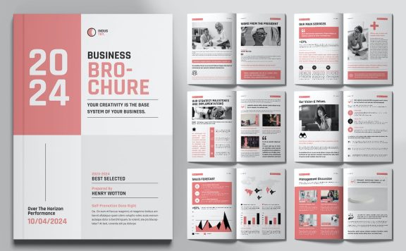 商业宣传册设计模板 (INDD)