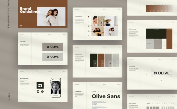 🔴时尚高端简约多用途的高品质品牌VI设计模板