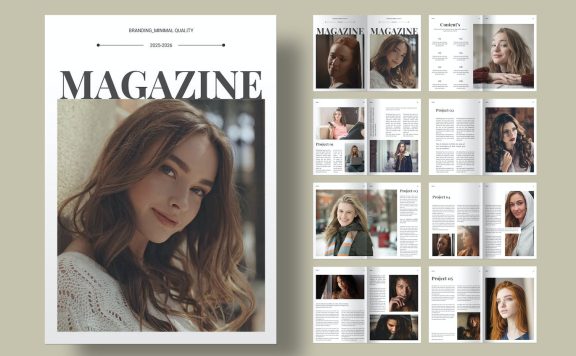 杂志版式画册模版 (INDD)