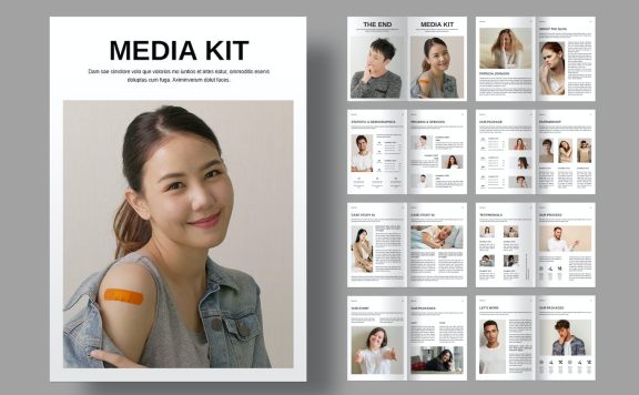 媒体工具包布局画册模版 (INDD)