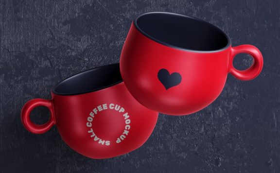 小咖啡杯模型样机 (PSD)