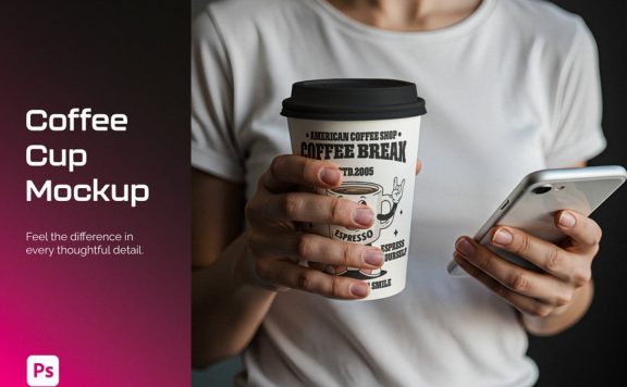 咖啡杯样机 (PSD)