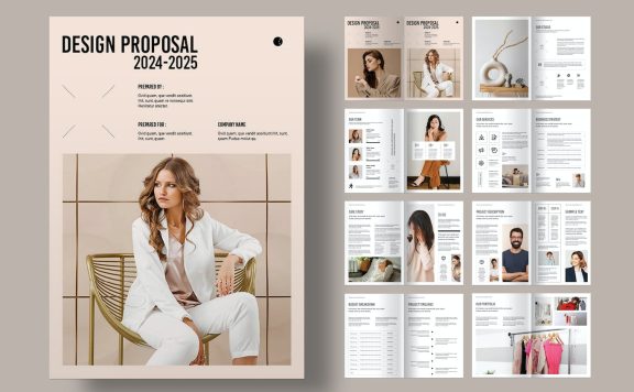 设计方案画册模版 (INDD)