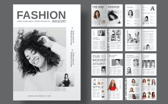 时尚杂志画册模版 (INDD)