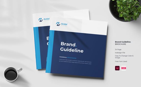 品牌指南画册模版 (INDD,PDF)