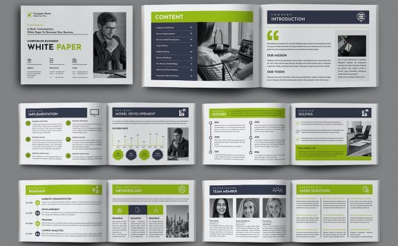 商业白皮书设计模板画册模版 (INDD)