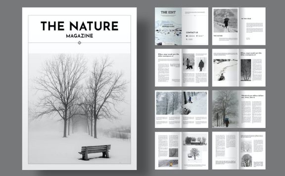 时尚杂志排版画册模版 (INDD)