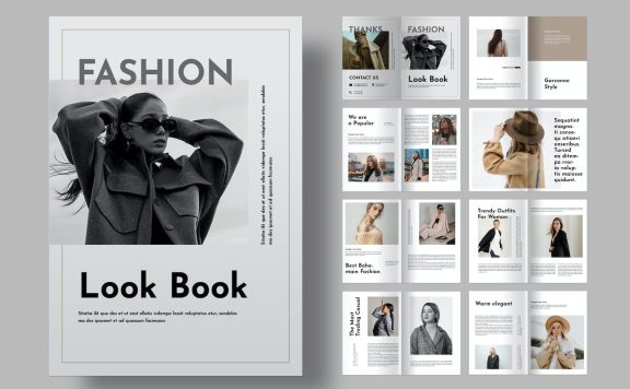 时尚图册版式画册模版 (INDD)