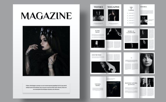 杂志版式画册模版 (INDD)