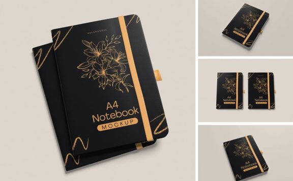 笔记本模型样机 (PSD,PDF)