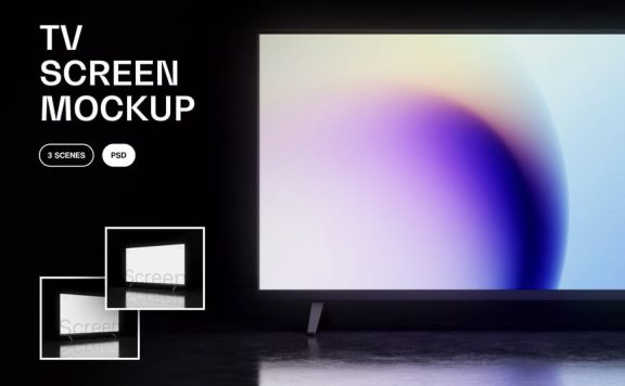 电视屏幕模型样机 (PSD)